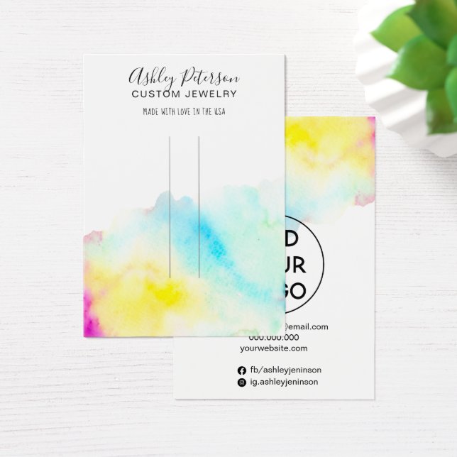 Visning av smycken chic, barrette visitkort (Skivbord)