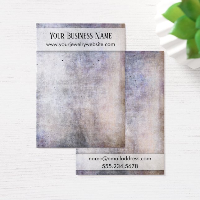 Visning av  till innehavare av spjälkad brun Lila Visitkort (Skivbord)