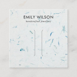 Visning AV VATTENPETAL HANDMADE PAPPERT HAIR CLIP- Fyrkantigt Visitkort