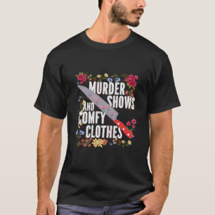Visning av verkligt brott visar och kompletterar t shirt