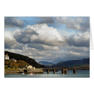 VISNING AV WALES Card Hälsningskort