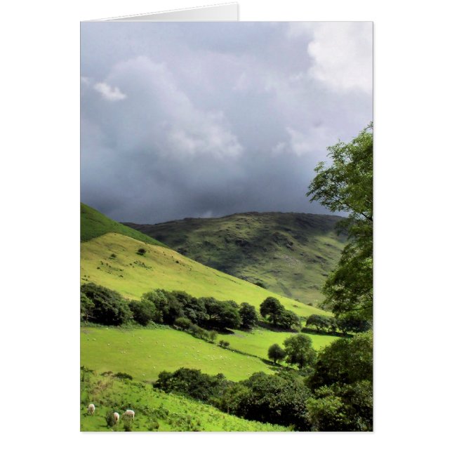 VISNING AV WALES-Kort Hälsningskort (Framsidan)