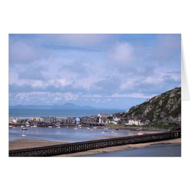 VISNING AV WALES-KORT HÄLSNINGSKORT (Framsidan Horizontal)