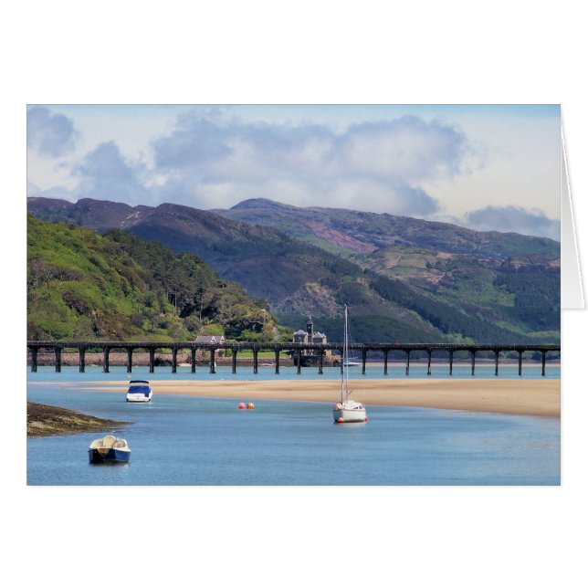 VISNING AV WALES-KORT HÄLSNINGSKORT (Framsidan Horizontal)