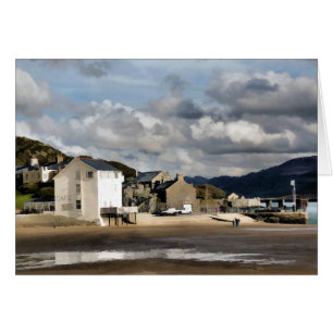 VISNING AV WALES-KORT HÄLSNINGSKORT
