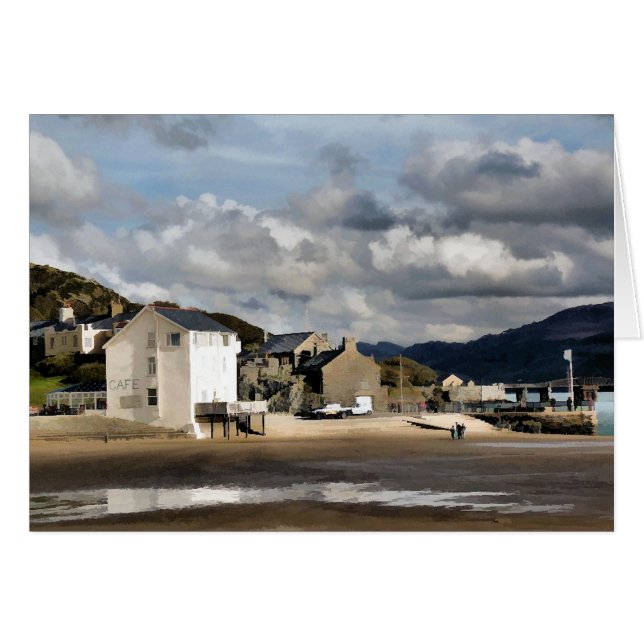 VISNING AV WALES-KORT HÄLSNINGSKORT (Framsidan Horizontal)