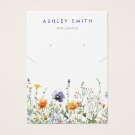 Visning av Wildblommeavläsning av Necklace Visitkort