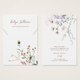 Visning av Wildblommor necklace Visitkort