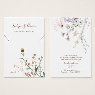 Visning av Wildblommor necklace Visitkort