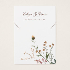 Visning av Wildblommor necklace Visitkort