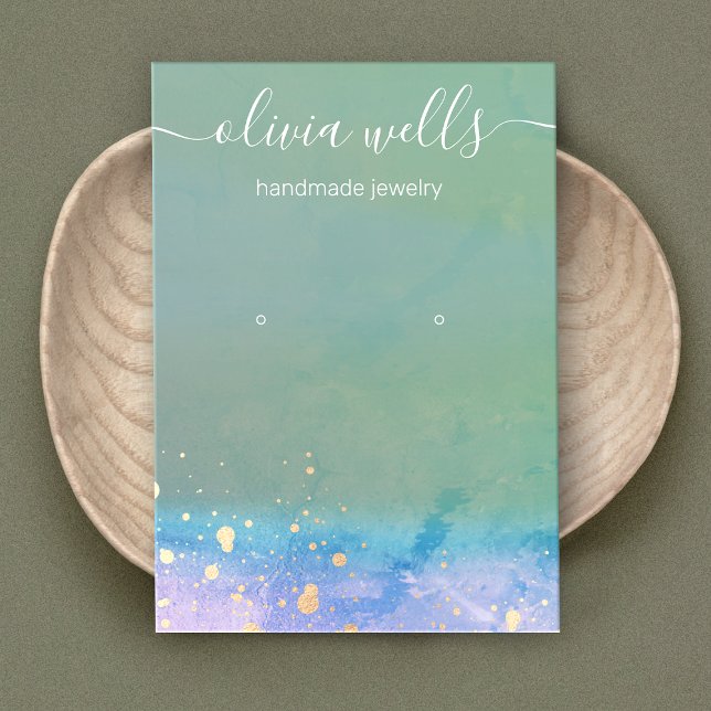 Visning Busin för artering av konstnärliga vattenf Visitkort (Skapare uppladdad)