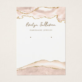 Visning för agate-smycken visitkort