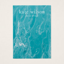 Visning för Aqua Blue Marble Earring