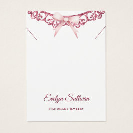 visning för armbandsur i rosa glitter ram visitkort