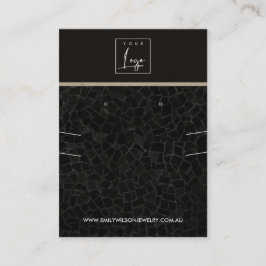 VISNING FÖR ATT BLOCKA MOSAIC STRUKTUR NECKLACE EA VISITKORT