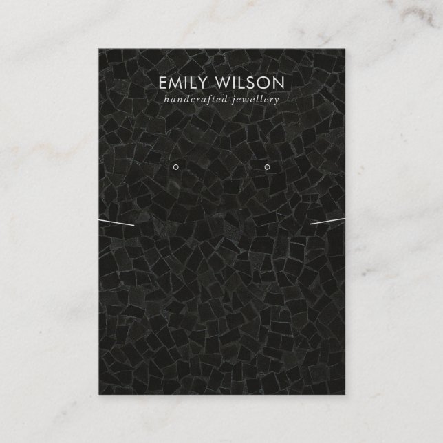 VISNING FÖR ATT BLOCKA MOSAIC STRUKTUR NECKLACE EA VISITKORT (Framsida)