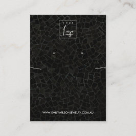 VISNING FÖR ATT BLOCKA MOSAIC STRUKTUR NECKLACE EA VISITKORT