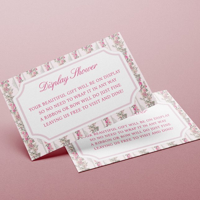 Visning för  av Coquette Kärlek Shack Baby Shower Tilläggskort (Skapare uppladdad)