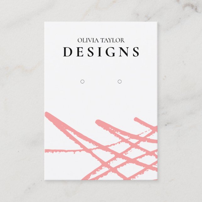 Visning för  av färgavläsning av röd Abstrakt Visitkort (Framsida)