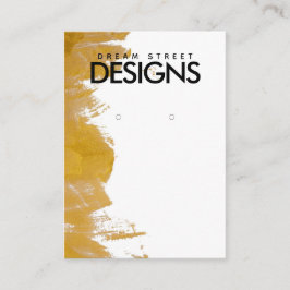 Visning för av inläsning av Guld-färgplatter Visitkort