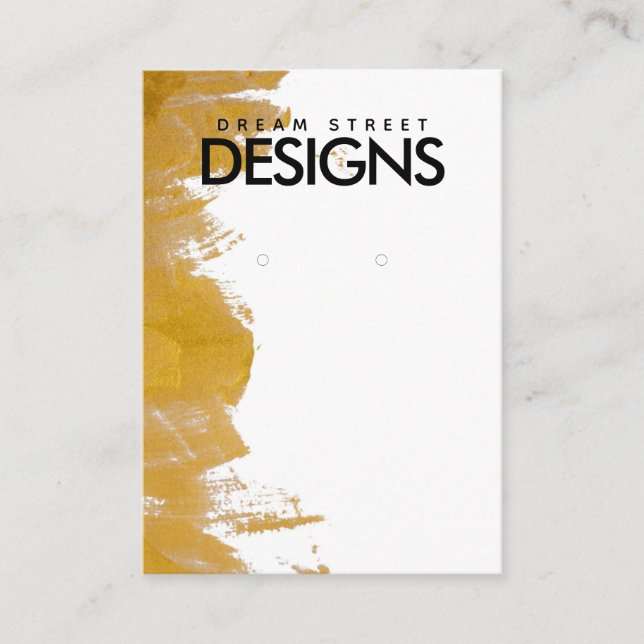 Visning för  av inläsning av Guld-färgplatter Visitkort (Framsida)