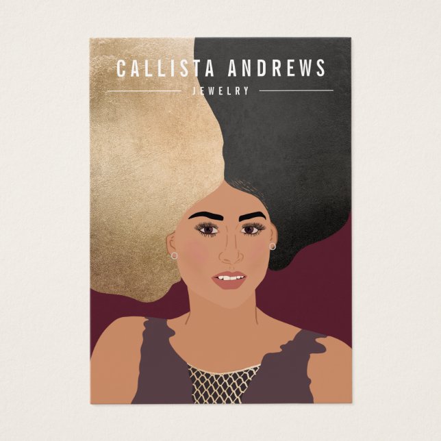 Visning för  av jakt på Mode-bild Visitkort (Framsidan)