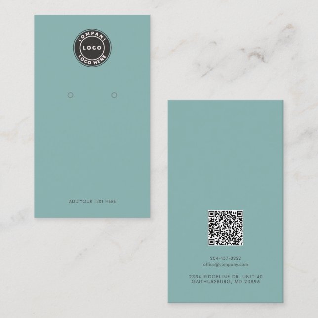 Visning för  av QR-kodsökning för Business Logotyp Visitkort (Fram/baksida)