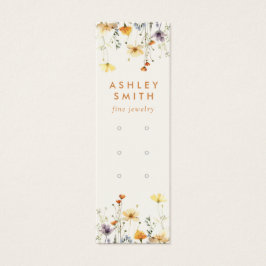 Visning för av Rustic Wildblomme Många Litet Visitkort
