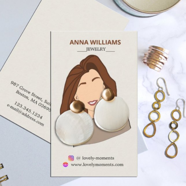 Visning för avläsning av flickor visitkort (Skapare uppladdad)