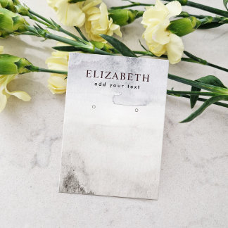 Visning för avläsning av vattenfärg Abstrakt Boho  Visitkort