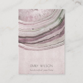 Visning för avstämning av  agate Earthy Necklace E Visitkort