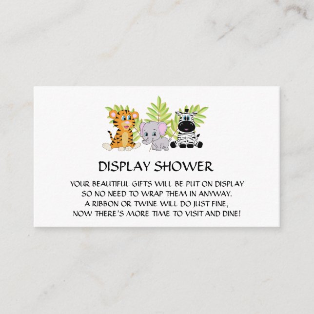 Visning för babyvisningsprogram för infogningshölj tilläggskort (Framsida)