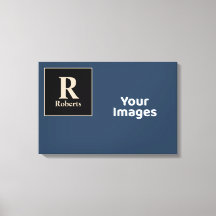 Visning för Blå/Vanilla-familjen, initial/Namn-fot