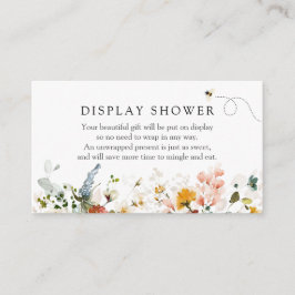 Visning för Blommigt av bin och Vintage Tilläggskort