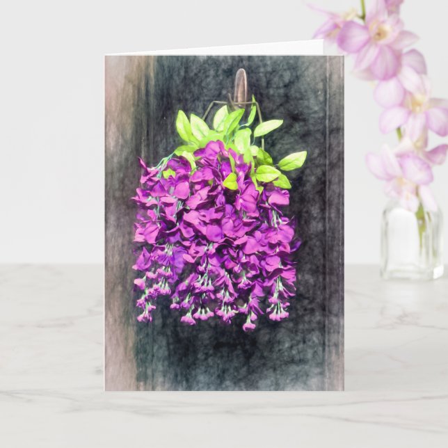 visning för blommigt-dörr kort (Orkide)