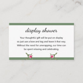 Visning för blommigt Spray- Tilläggskort