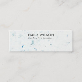 Visning FÖR BLUE PETAL HANDMADE PAPPER STUD EARRIN Mini Visitkort