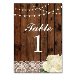 Visning för Bordsnumren Bröllop Snöre-kort Bordsnummer