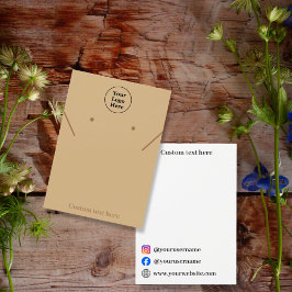 Visning för brunhalshalsring i elegant visitkort