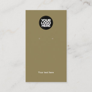 Visning för Business Logotyp Olive Earring- Visitkort