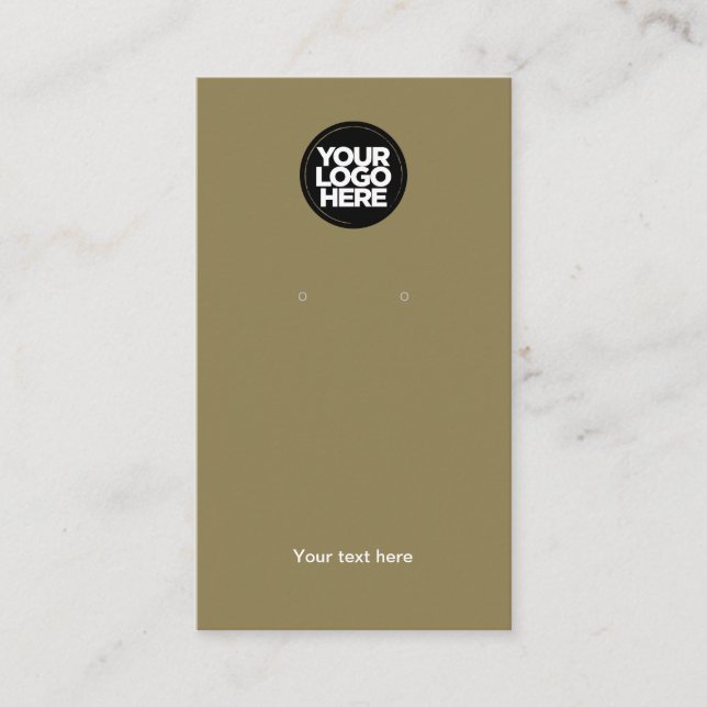 Visning för Business Logotyp Olive Earring- Visitkort (Framsida)