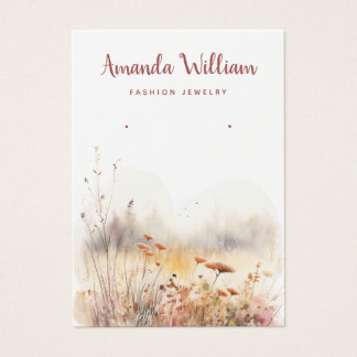 Visning för chicens jokertecken för jokerblommor visitkort