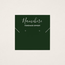 visning för elegant av minsta möjliga grönt fyrkantigt visitkort