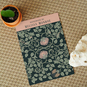 Visning för elegant av Wildblommor Necklace Earrin Visitkort