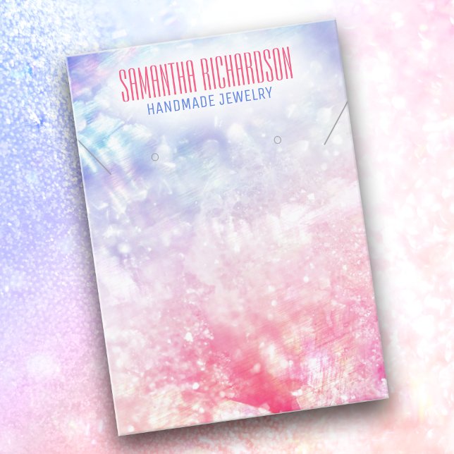 Visning för elegant Classy HoloGraph Jewelry Holde Visitkort (Skapare uppladdad)