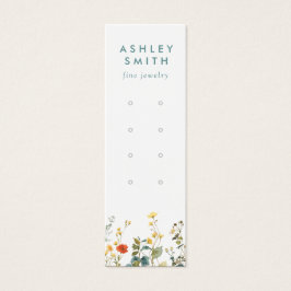 Visning för elegant Wildblomme Många-avläsning Litet Visitkort