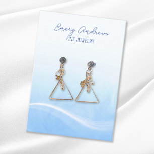 Visning för enkel designer Jewelry Earring Holder Visitkort