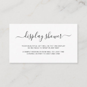 Visning för enkel Elegant Gender Tilläggskort