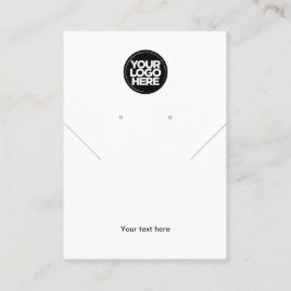 Visning för enkel Logotyp Vita kedjor Visitkort