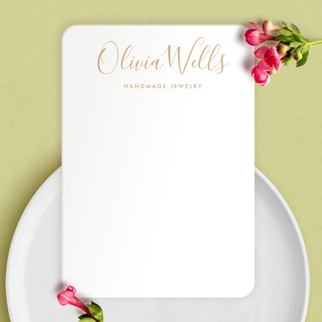 Visning för enkel modern platsindikator i Guld Visitkort (Skapare uppladdad)